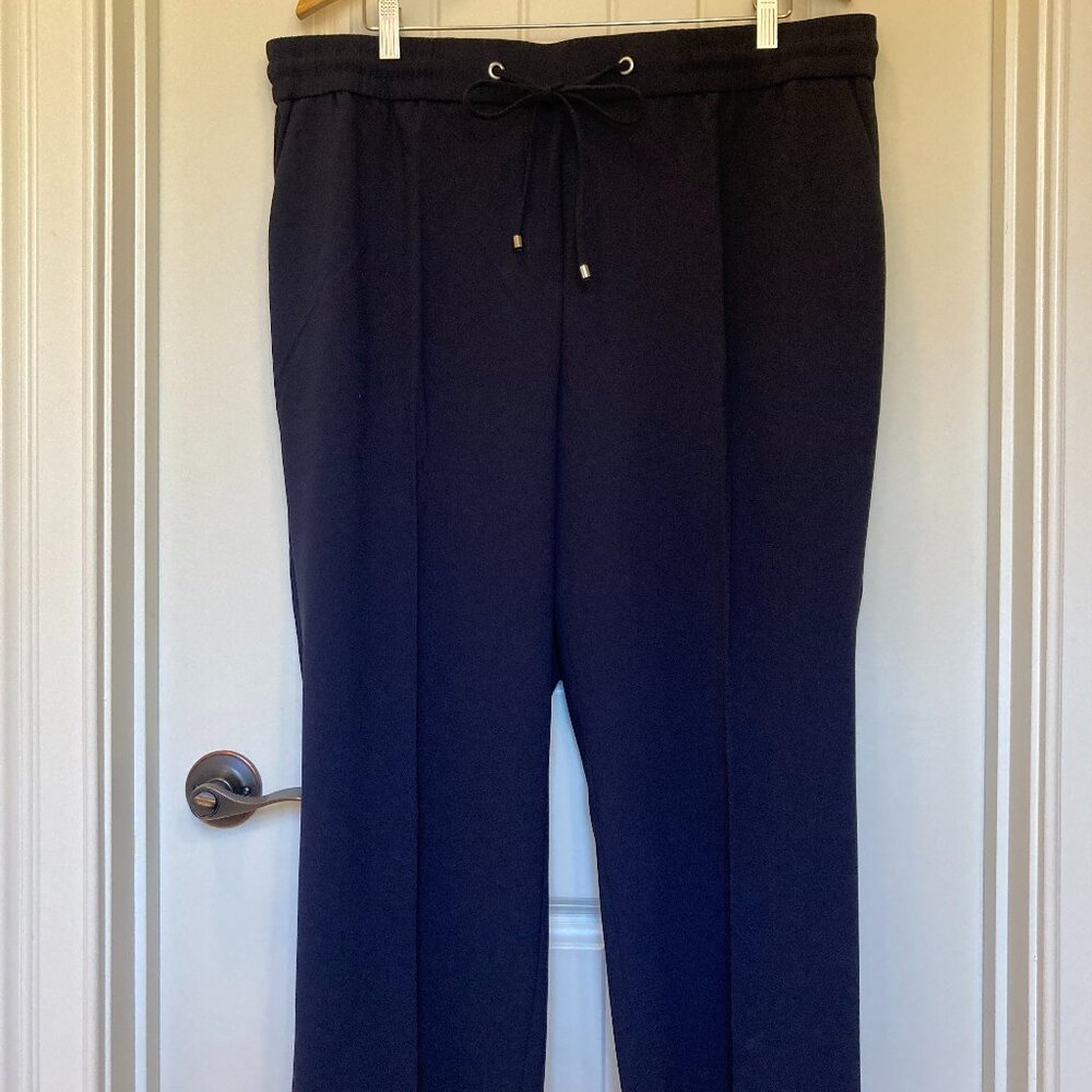 Talbots Dark Navy Pull-On Knit Pants, Women’s 2X - NWOT